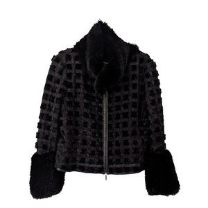 Armani Collezioni Fur Jacket Size 10